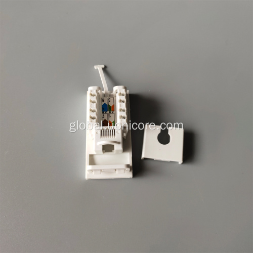 UTP CAT6 Faceplate CAT6 UTP RJ45 Module with faceplate UK Type Manufactory